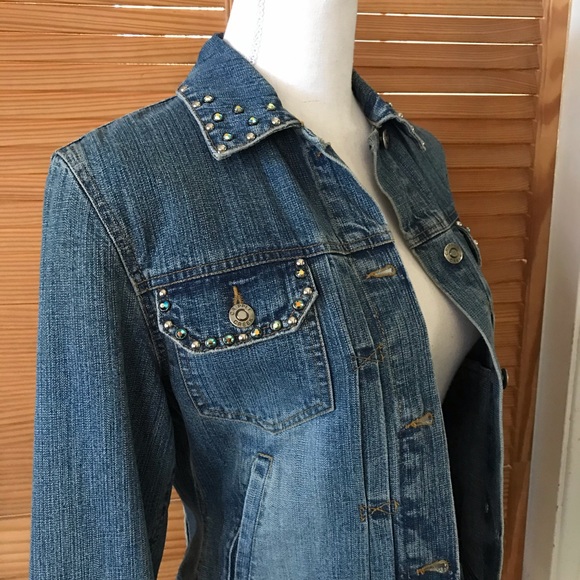 CRIPPLE CREEK DENIM FUR JACKET Size XS - Picture 3 of 8